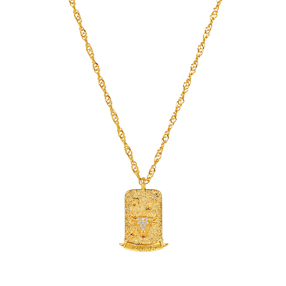 The Pink Box Zodiac Necklace - Taurus