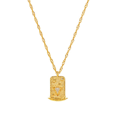 The Pink Box Zodiac Necklace - Taurus