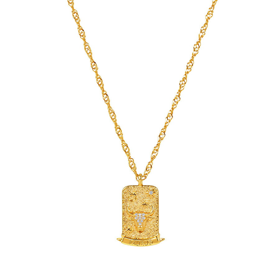 The Pink Box Zodiac Necklace - Taurus