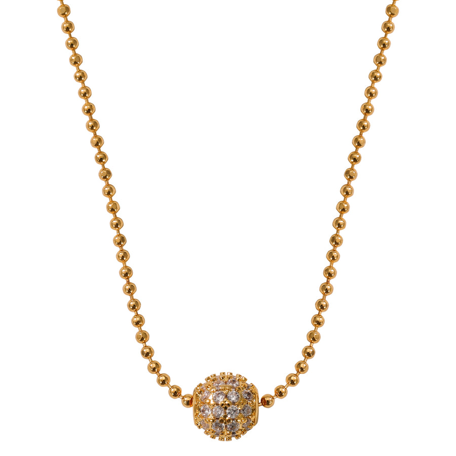 The Pink Box Crystal Ball Necklace