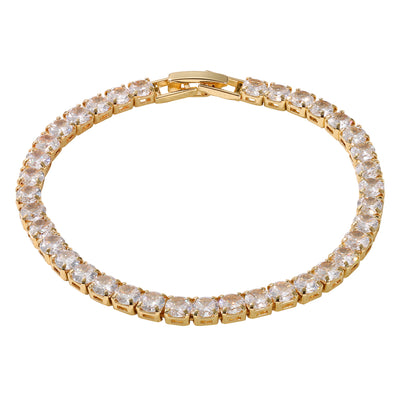 Tennis Bracelet, Gold 4mm