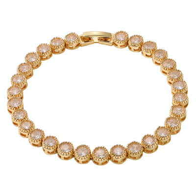 Danna Gold Tennis Bracelet