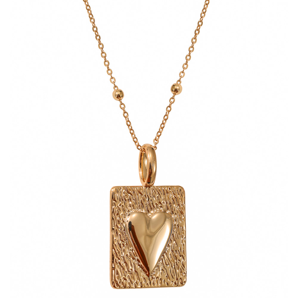 Heart Design Gold Pendant
