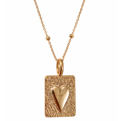 Heart Design Gold Pendant