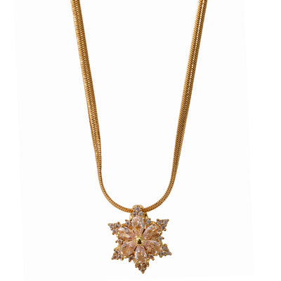 Floral Crystal Pendant