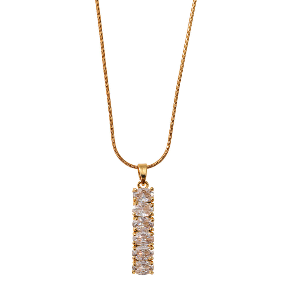 Crystal Bar Drop Pendant