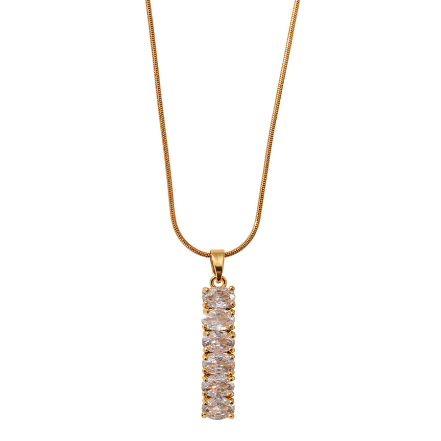 Crystal Bar Drop Pendant