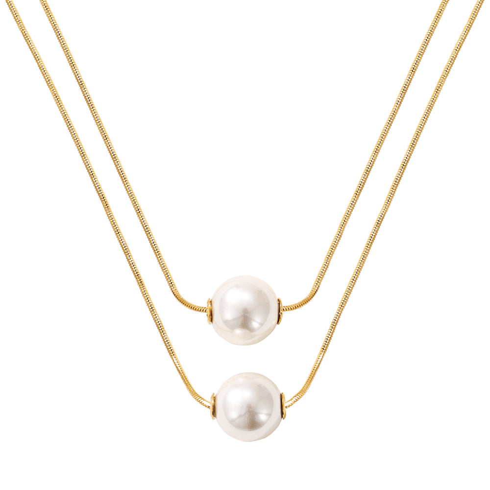 Layered Pearl Necklace