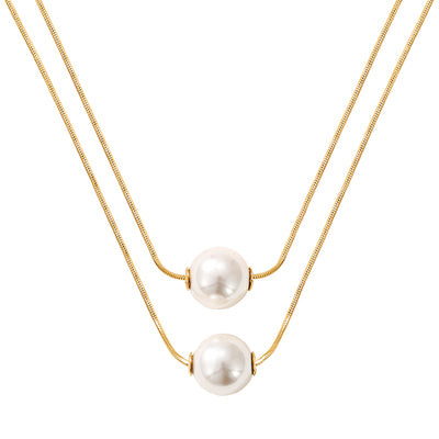 Layered Pearl Necklace