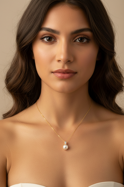 Anna Faux Pearl Pendant