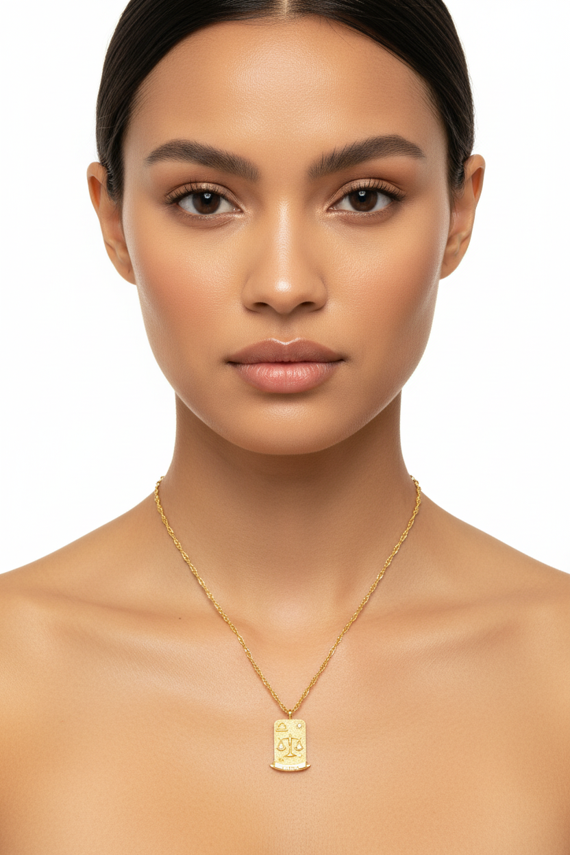 The Pink Box Zodiac Necklace - Libra