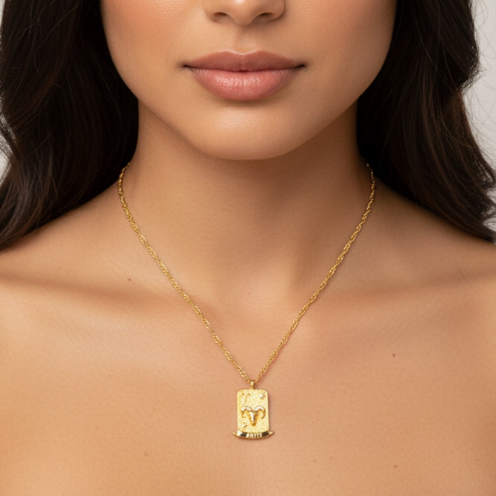 The Pink Box Zodiac Necklace - Aries