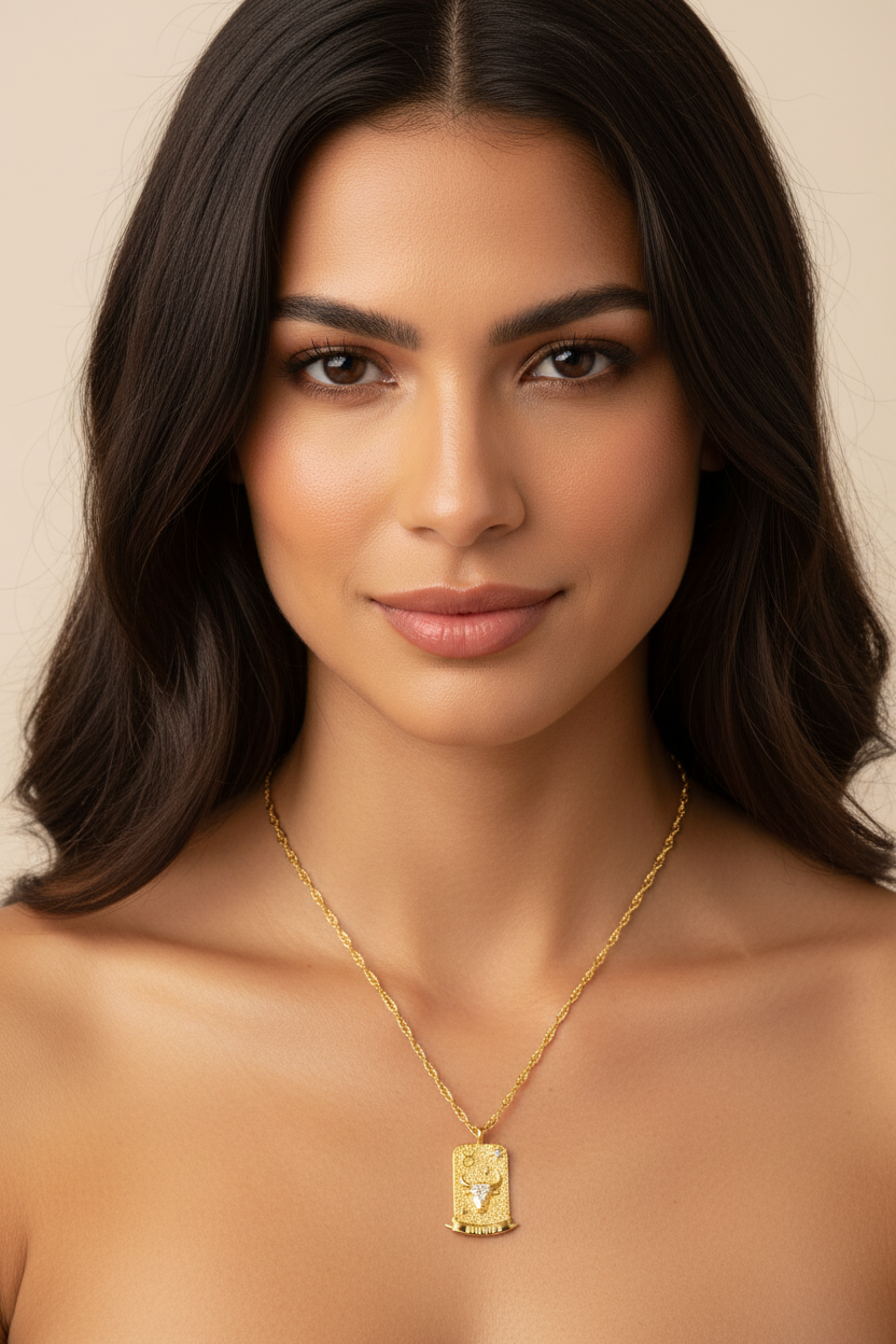 The Pink Box Zodiac Necklace - Taurus