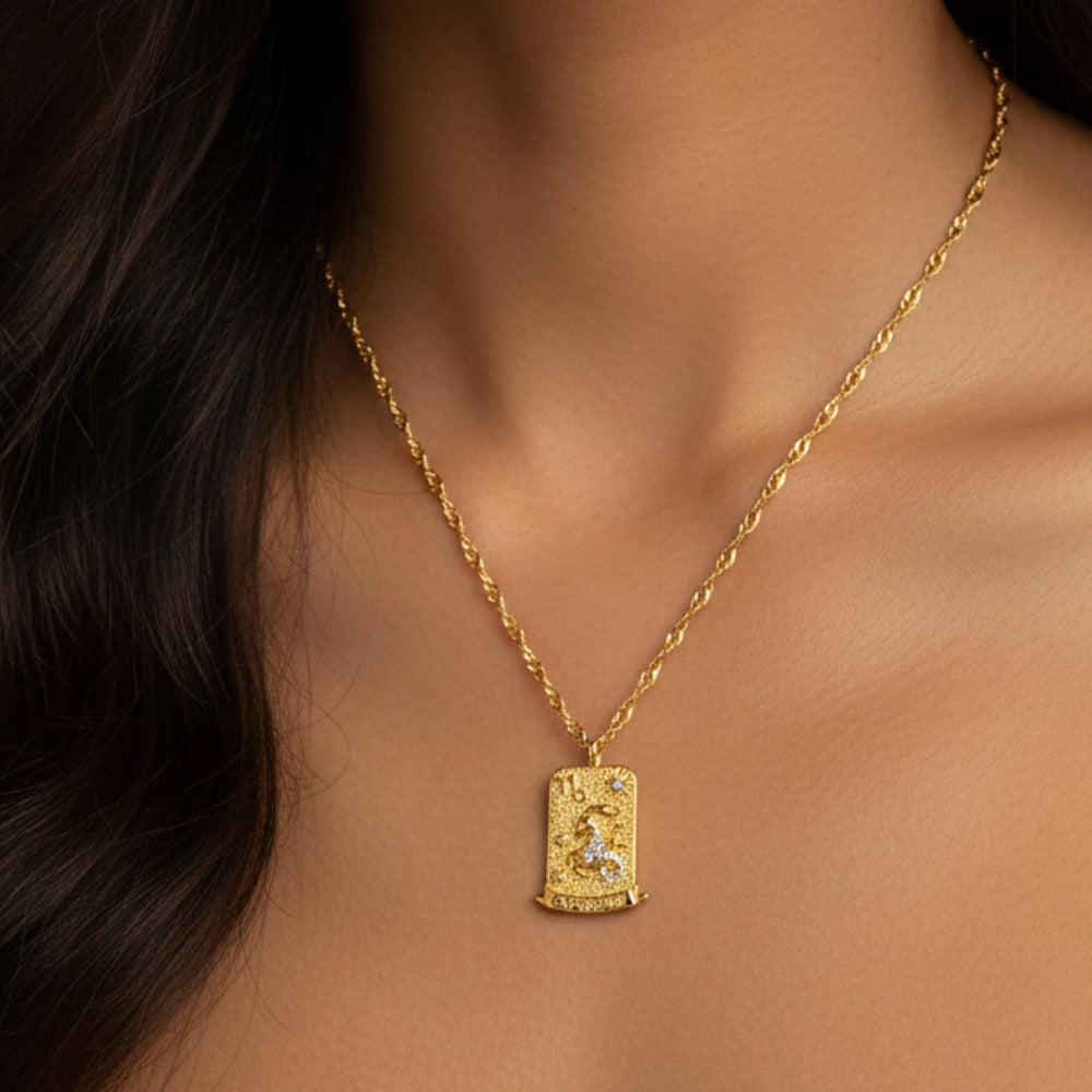 The Pink Box Zodiac Necklace - Capricorn