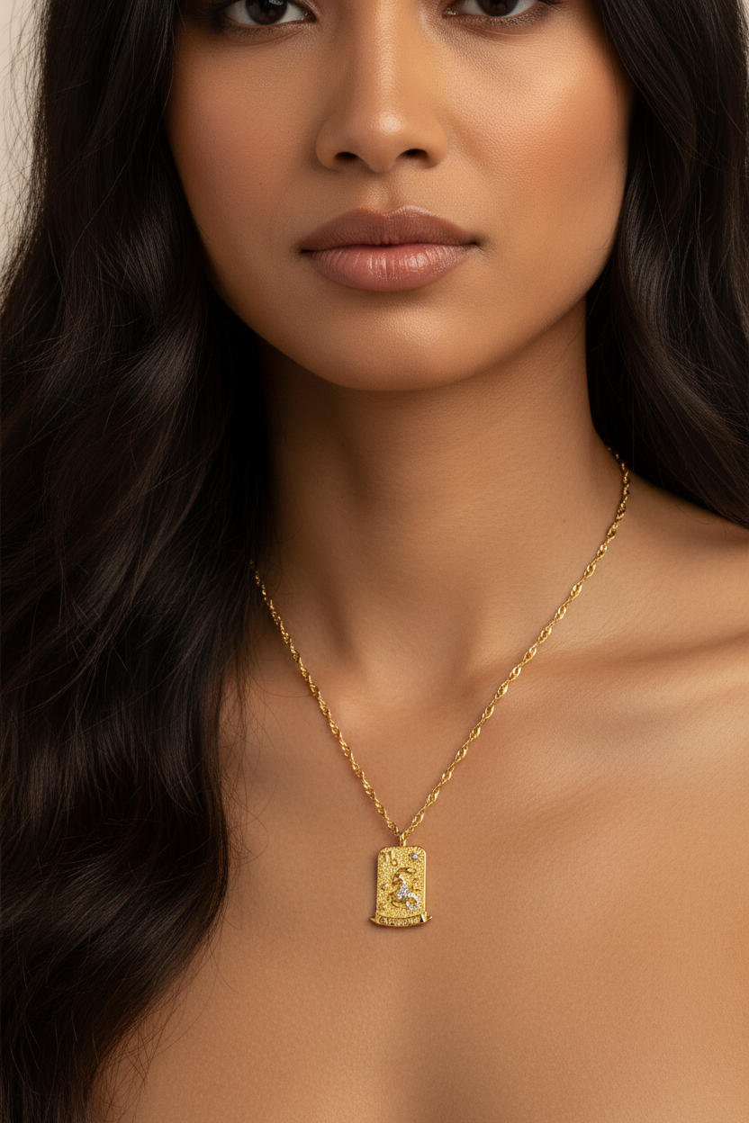 The Pink Box Zodiac Necklace - Capricorn