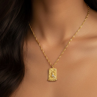 The Pink Box Zodiac Necklace - Capricorn