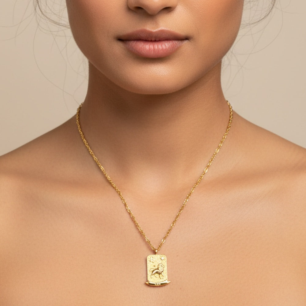 The Pink Box Zodiac Necklace - Leo