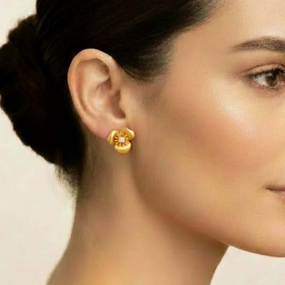 The Pink Box Floral Earrings