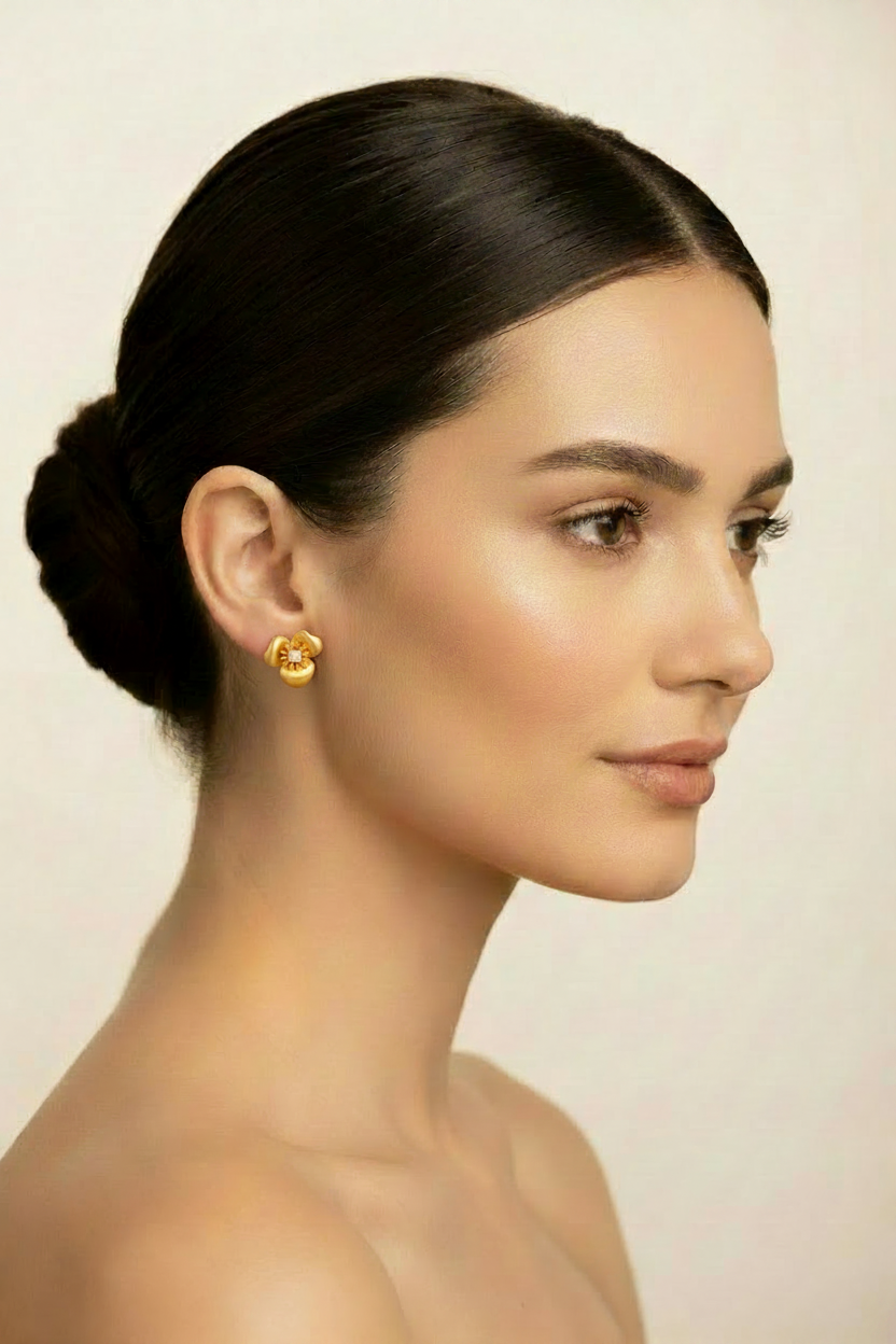 The Pink Box Floral Earrings