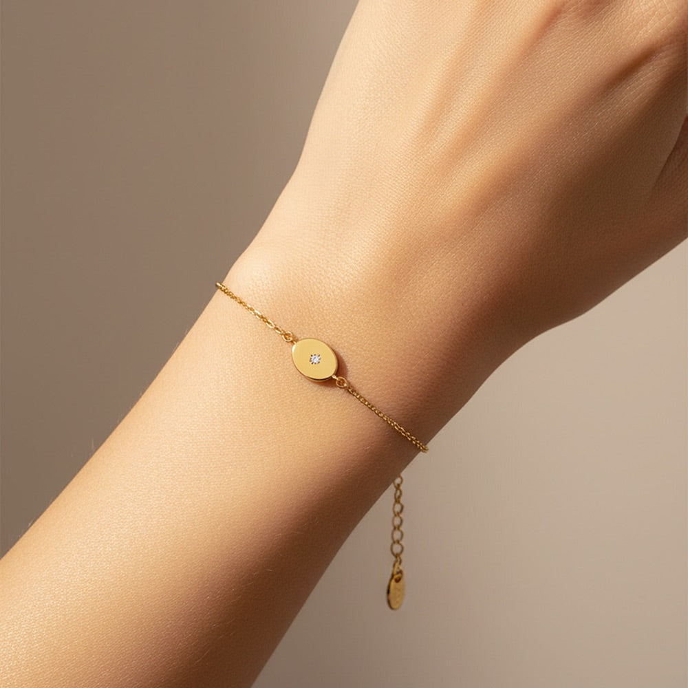 The Pink Box Solitaire Bracelet