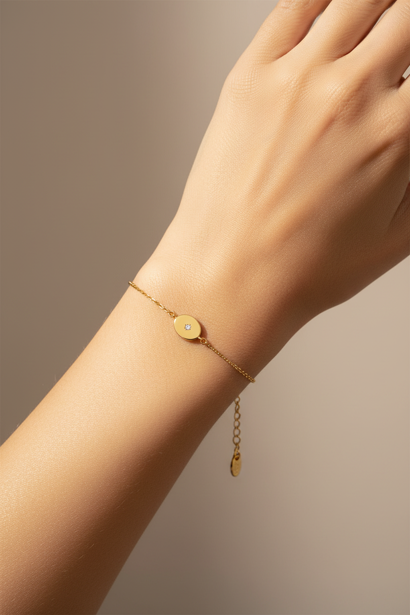 The Pink Box Solitaire Bracelet