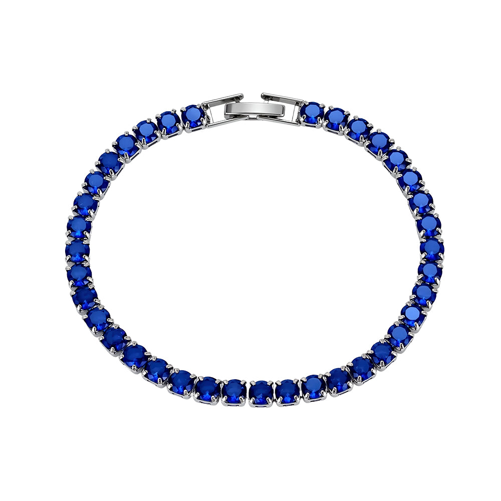 Tennis Bracelet, Sapphire 4mm