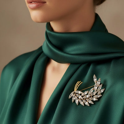 Aurora Crystal Brooch
