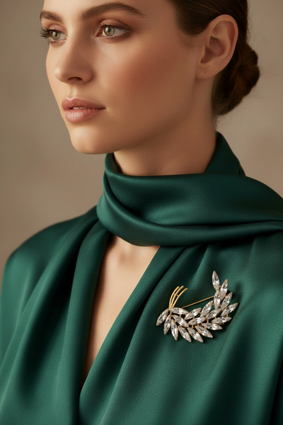 Aurora Crystal Brooch