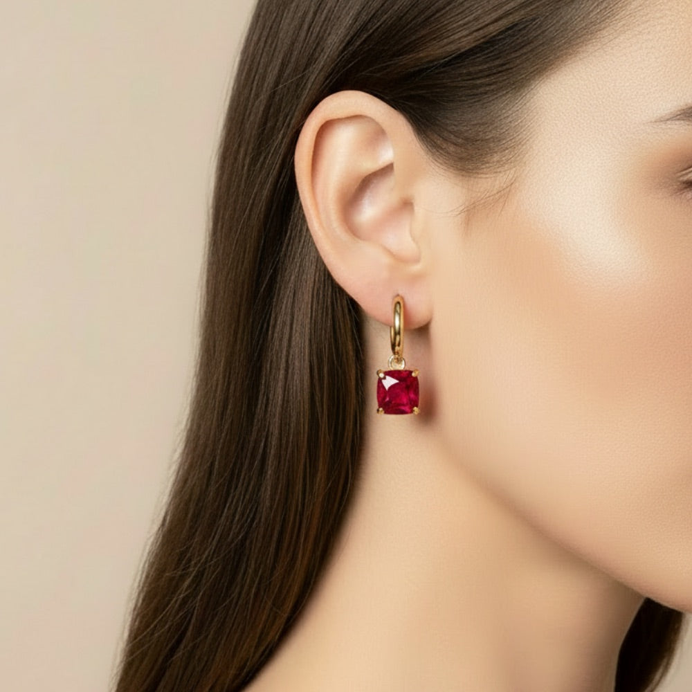 Adalynn Garnet Earrings