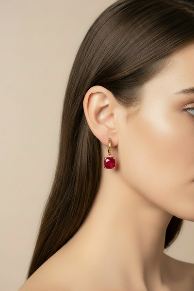 Adalynn Garnet Earrings