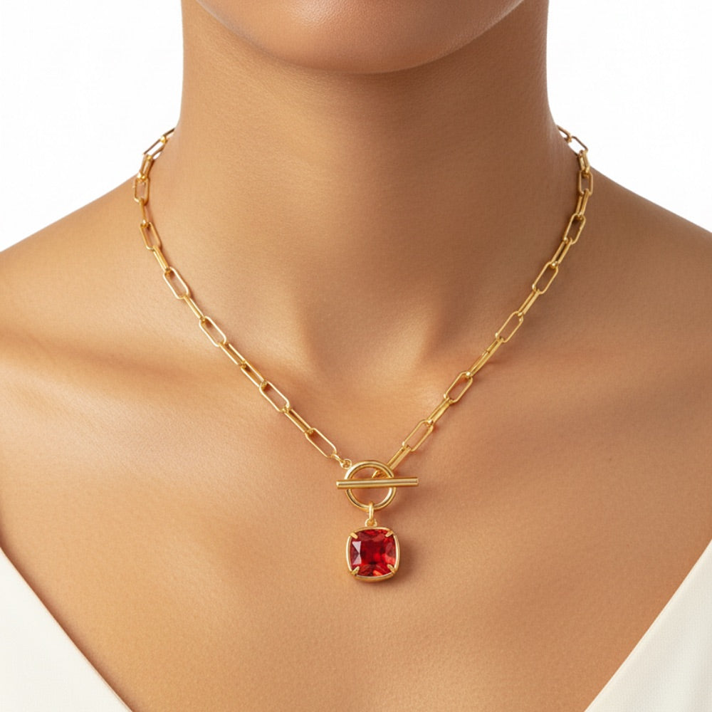 Adalynn Garnet Necklace