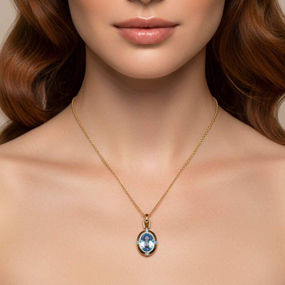 Lydia Light Sapphire Necklace