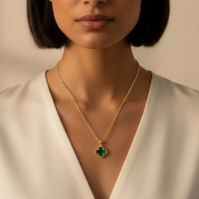 Clover Emerald Pendant