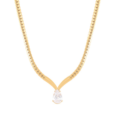 Zora Clear Crystal Necklace