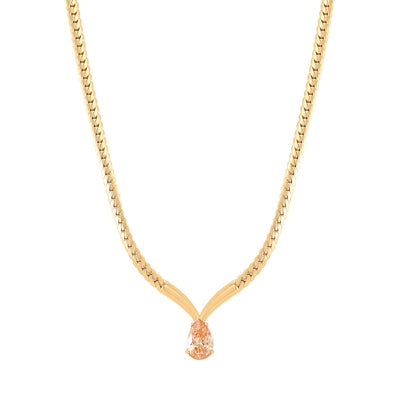 Zora Dark Champagne Necklace