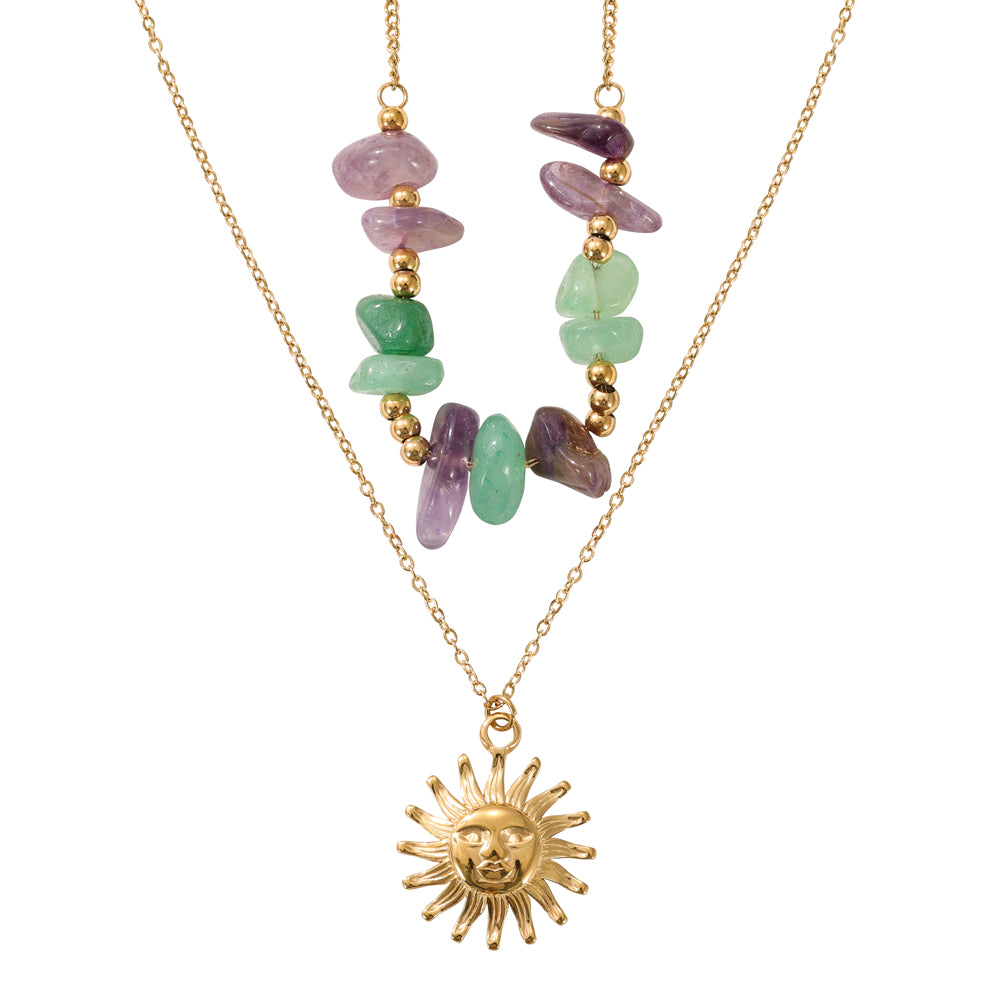 Zuri Semi Precious Stone Necklace