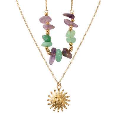 Zuri Semi Precious Stone Necklace