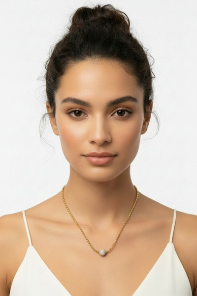 The Pink Box Crystal Ball Necklace