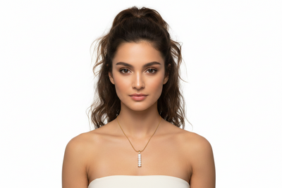 Crystal Bar Drop Pendant
