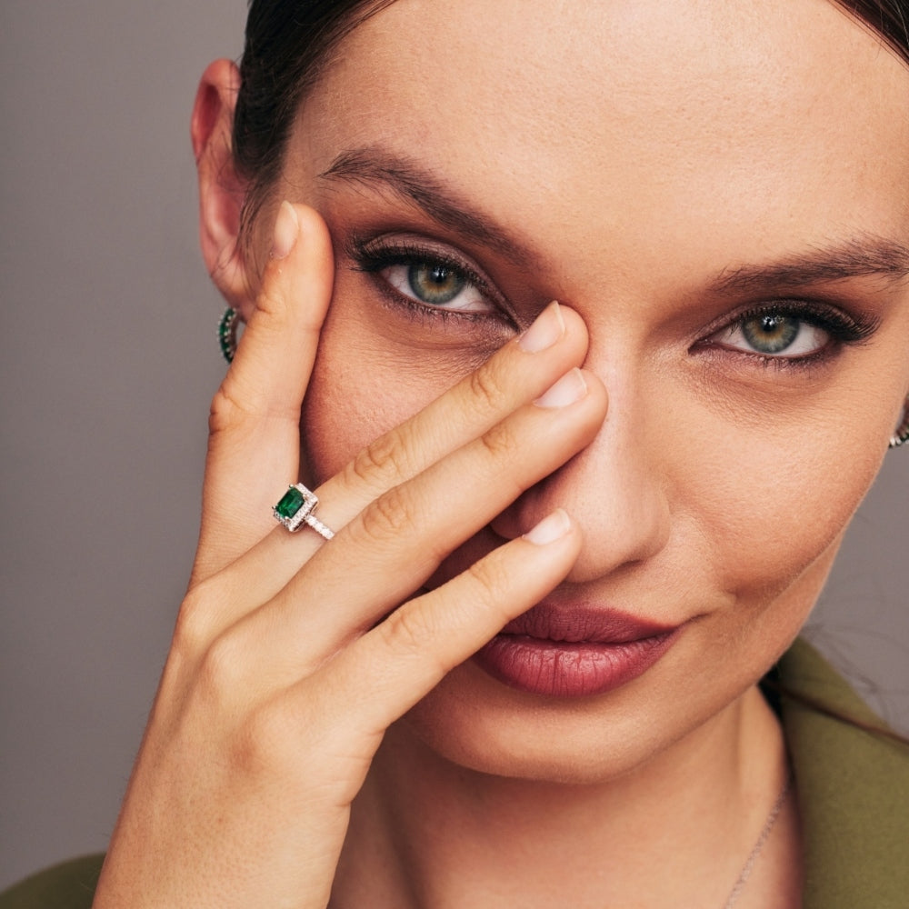 Classic Emerald Ring #7 Knight and Day Jewellery