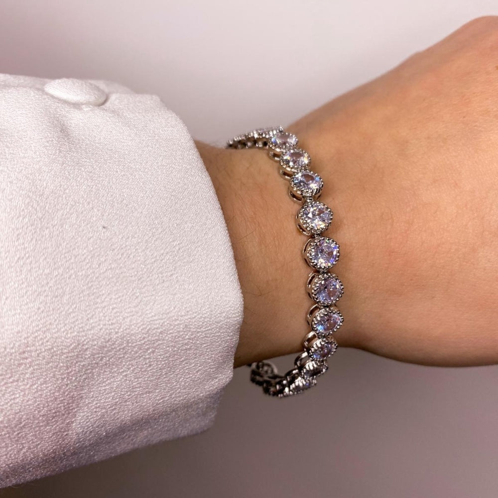 Danna Silver Tennis Bracelet