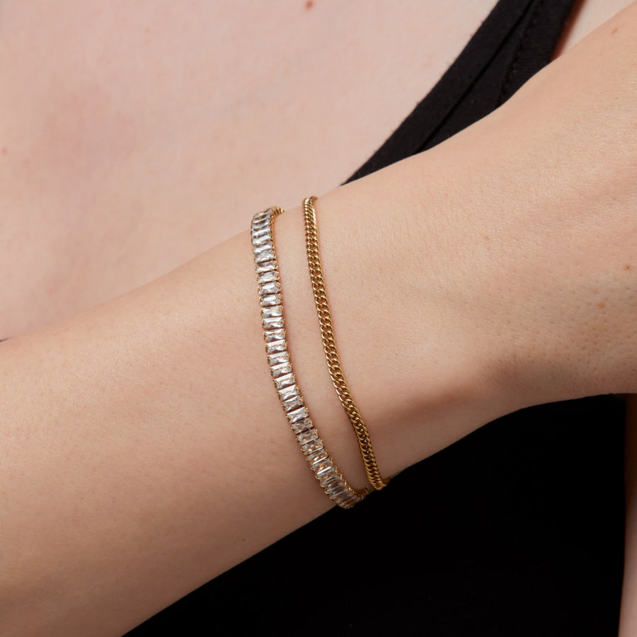 Layered Crystal Bracelet