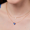 Sapphire Crystal Layered Necklace