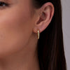 Adriana Gold Paper Clip Earrings