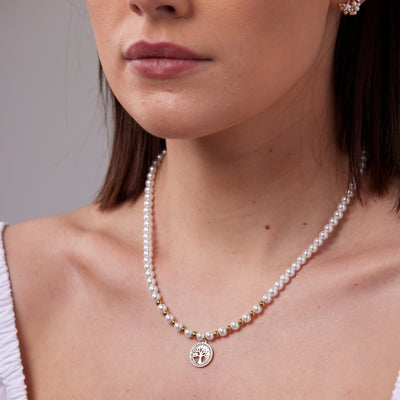 Tree of Life Pearl Necklace