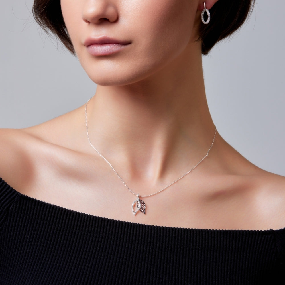Silver Leaf Necklace
