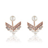 Swarovski Crystal Argent Light & Pearl Earrings