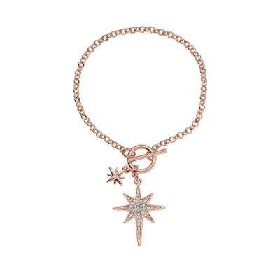 Crystal Star Rose Gold Bracelet