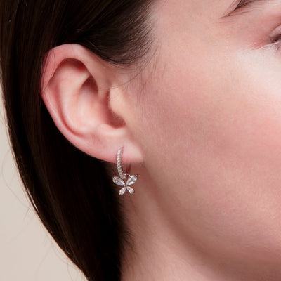 Natalie Rhodium Earrings