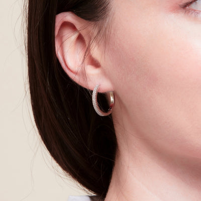 Savannah Rhodium Earrings